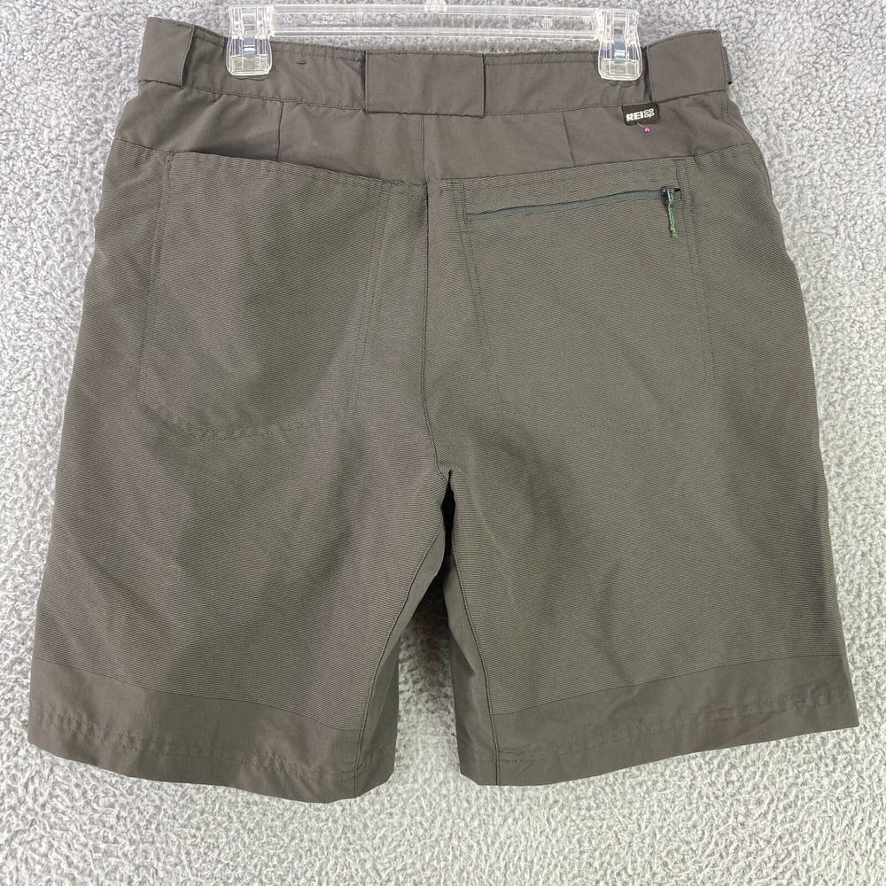 REI Coop Shorts Men's 36 Green Stretch Flexible Belt Waist Outdoor Hike Gorpcore